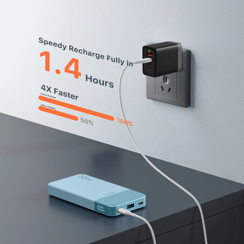 Factory Direct 35W High-Capacity Waterproof Power Bank Type-C Input 10000mAh Fast Charging for iPhone and Android