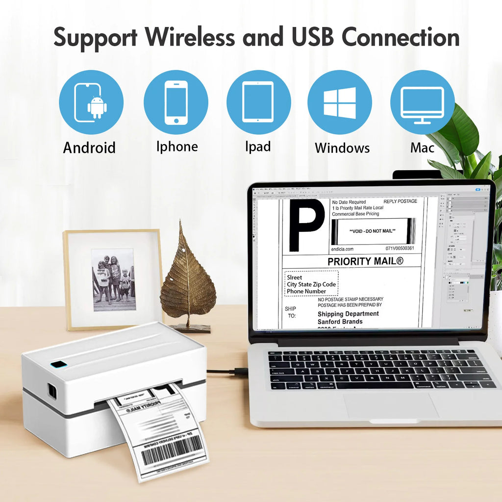 Begtro Pro 4X6 thermal shipping Label Printer-Wireless Bluetooth